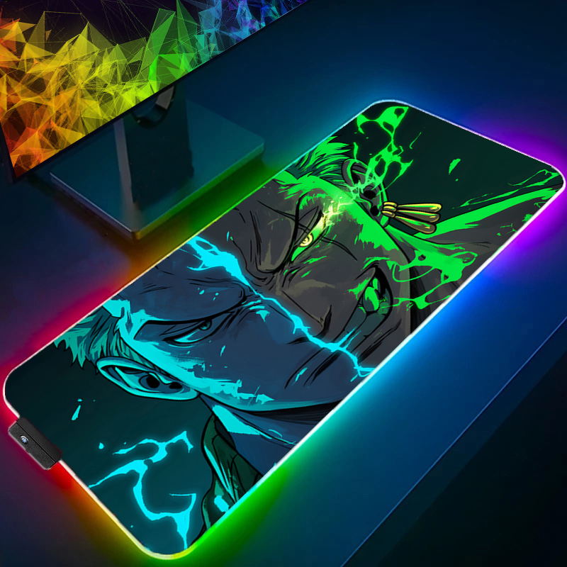 Gaming Accessories Rgb - ONE PIECE Zoro Mouse Pad RGB