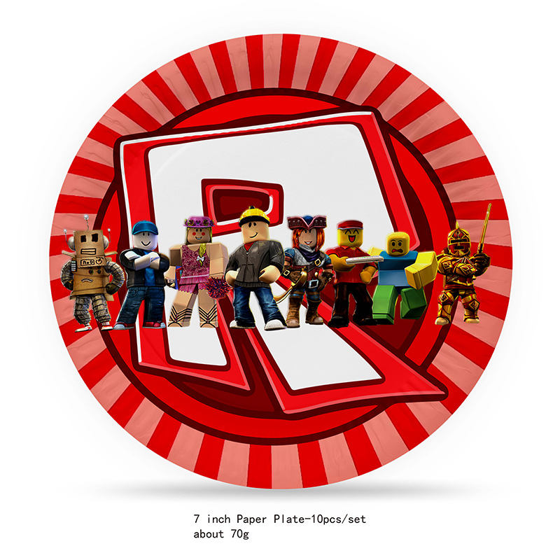 Robot Theme Birthday Party Pap - Gaming Accessories Roblox recension och pris