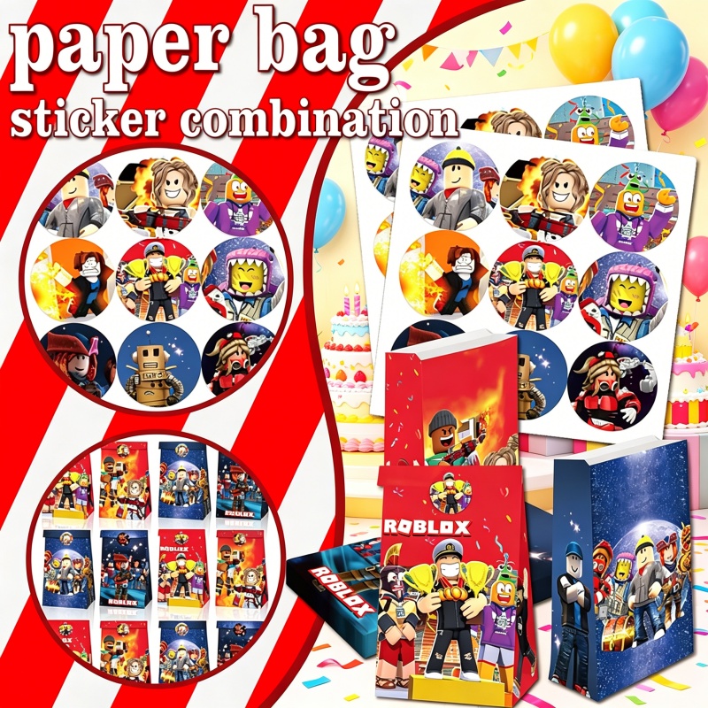 Robloxed Paper Bag Sticker Com - Gaming Accessories Roblox recension och pris