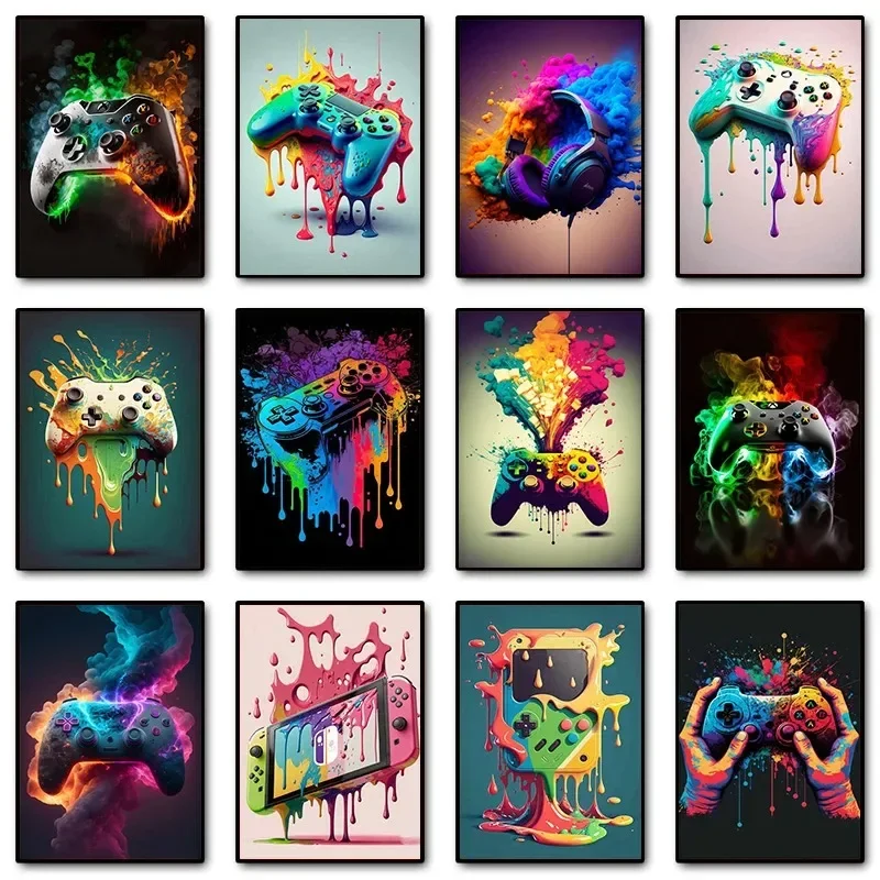 Colorful Pop Art Gamer Control - Gaming Accessories Decor recension och pris