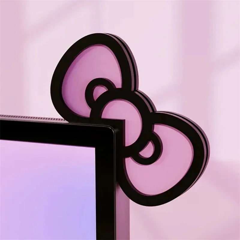 Kawaii Pink Acrylic Bow Monito - Gaming Accessories For Pc Setup recension och pris