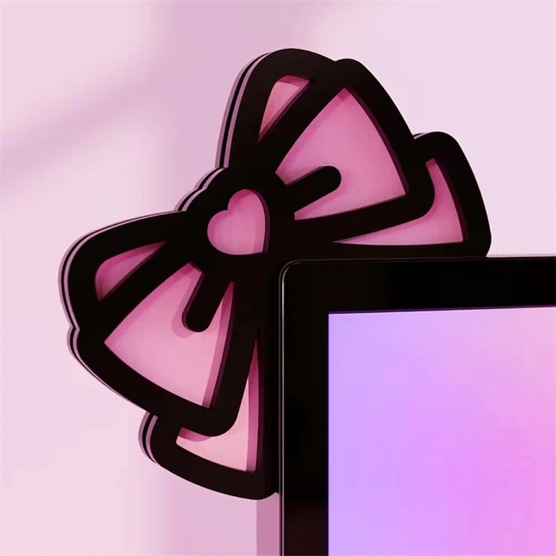Kawaii Pink Acrylic Bow Monito - Gaming Accessories For Pc Setup recension och pris