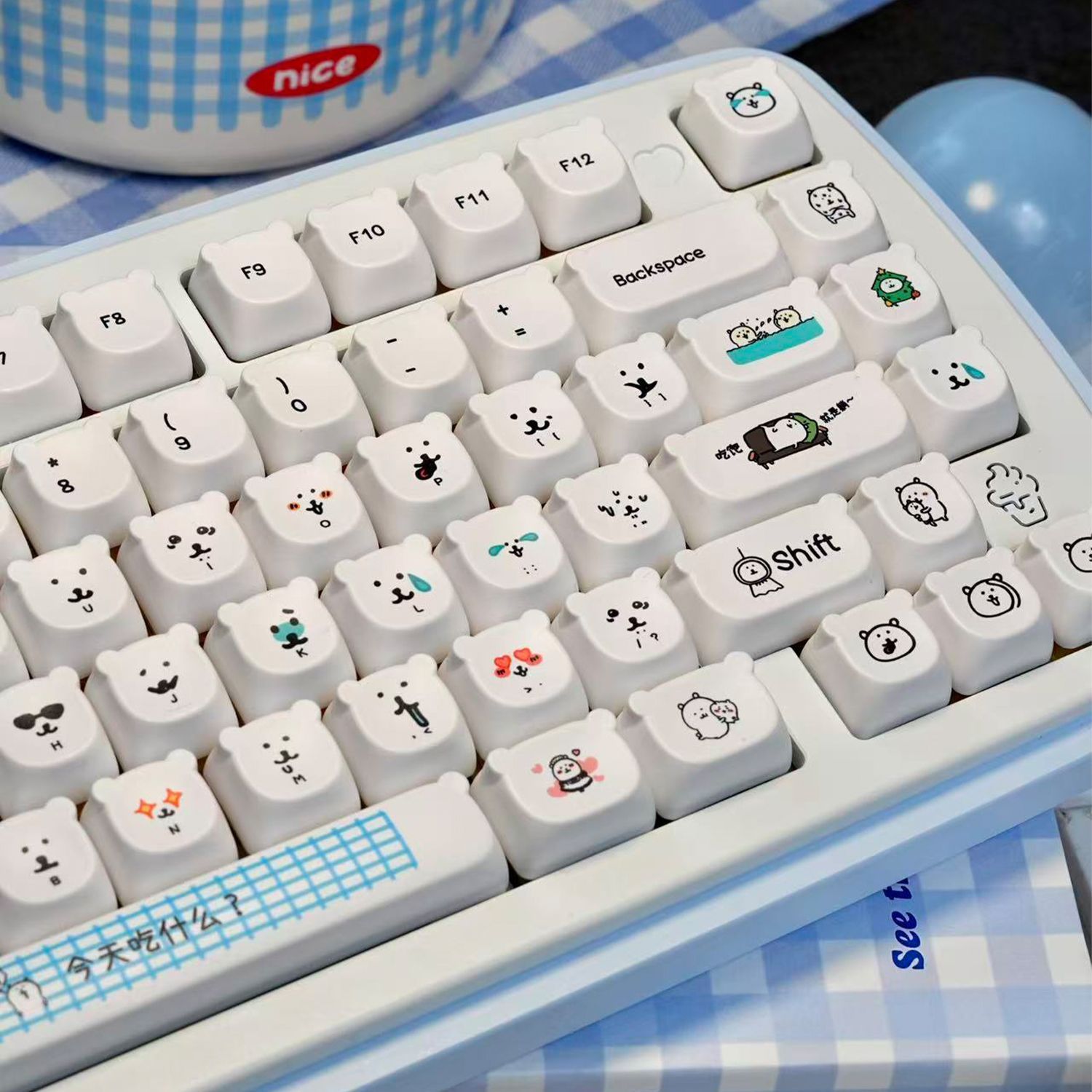Kawaii Cartoon Joke Bear PBT K - Gaming Accessories Japan recension och pris