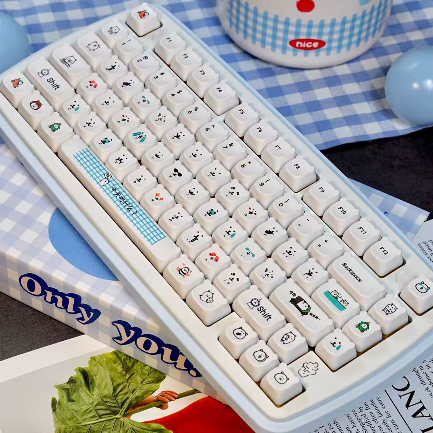 Kawaii Cartoon Joke Bear PBT K - Gaming Accessories Japan recension och pris
