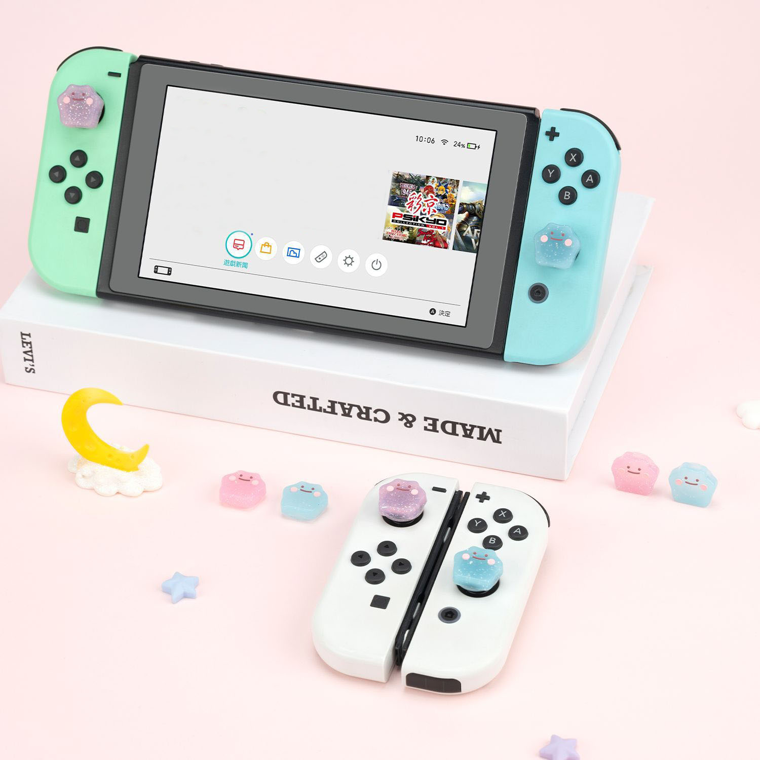 Silicone Rubber Thumb Stick Gr - Gaming Accessories Nintendo Switch recension och pris
