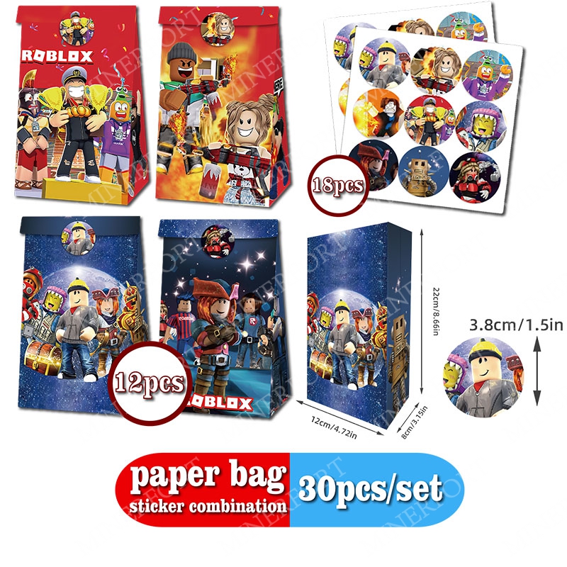 ROBLOX Paper Bag Round Sticker - Gaming Accessories Roblox recension och pris