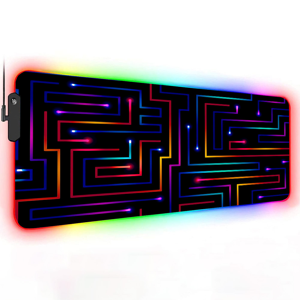 Xxl Mouse Pad 900x400 Neon Cir - Gaming Accessories For Pc Setup recension och pris
