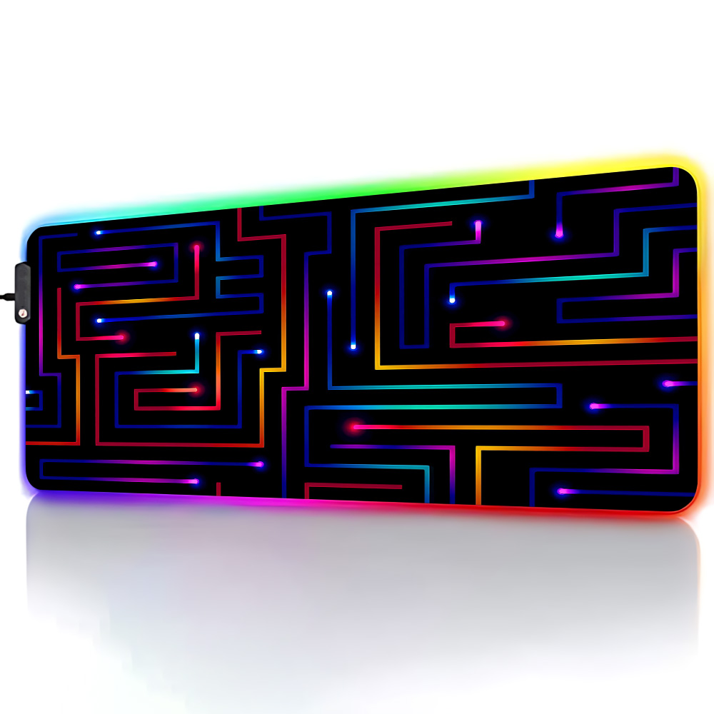 Xxl Mouse Pad 900x400 Neon Cir - Gaming Accessories For Pc Setup recension och pris